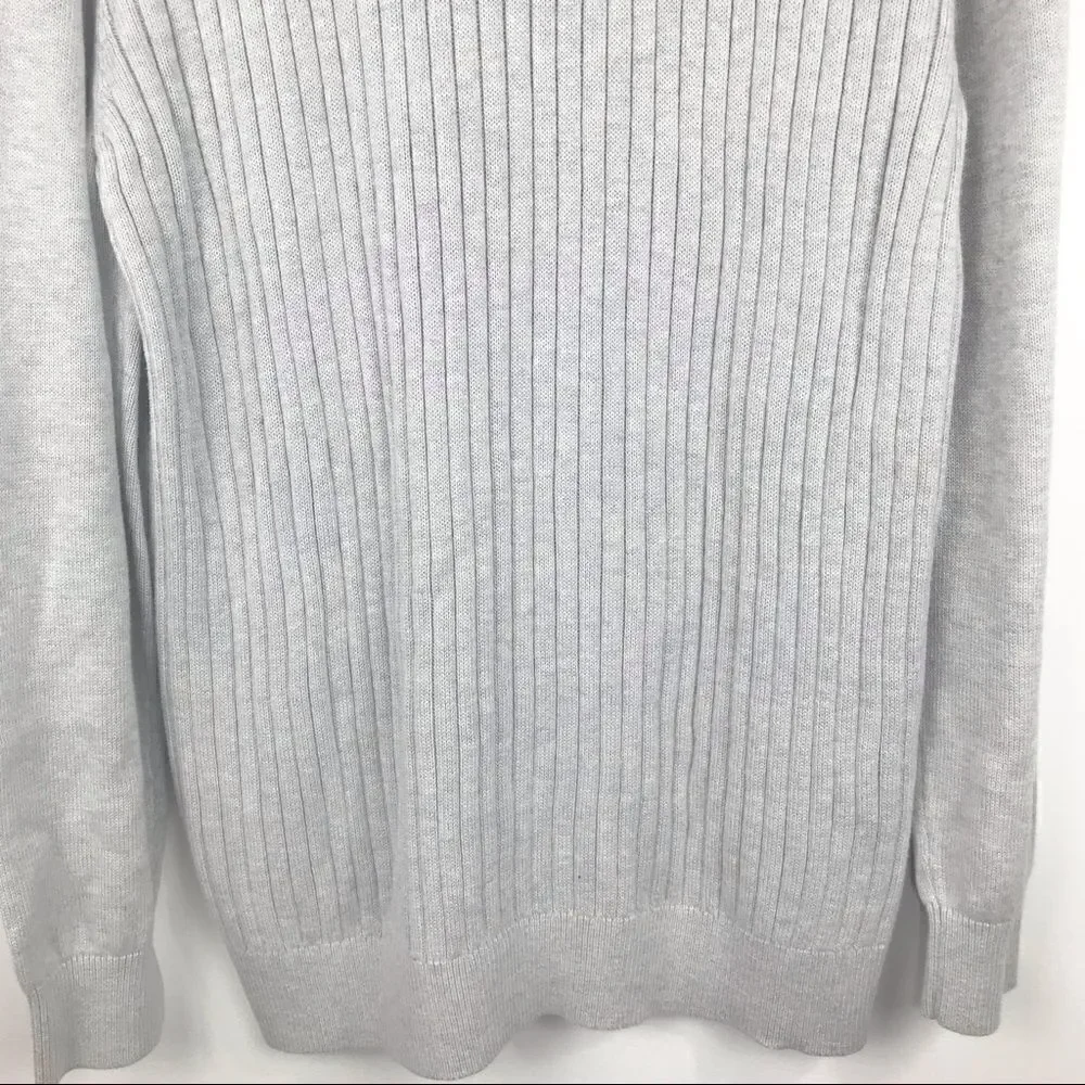 Nautica Gray Cable Knit Crew Neck Sweater NEW
